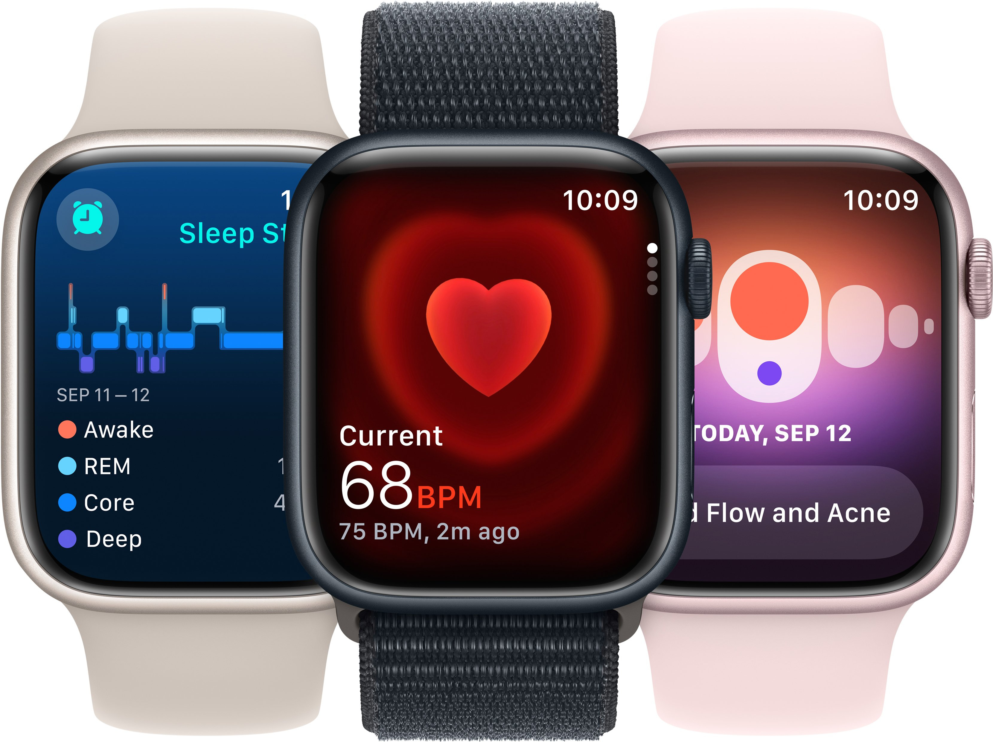 Смарт-годинник Refurbished Apple Watch Series 9 GPS 45mm Midnight Aluminium Case with Midnight Sport Band - M/L (B) фото