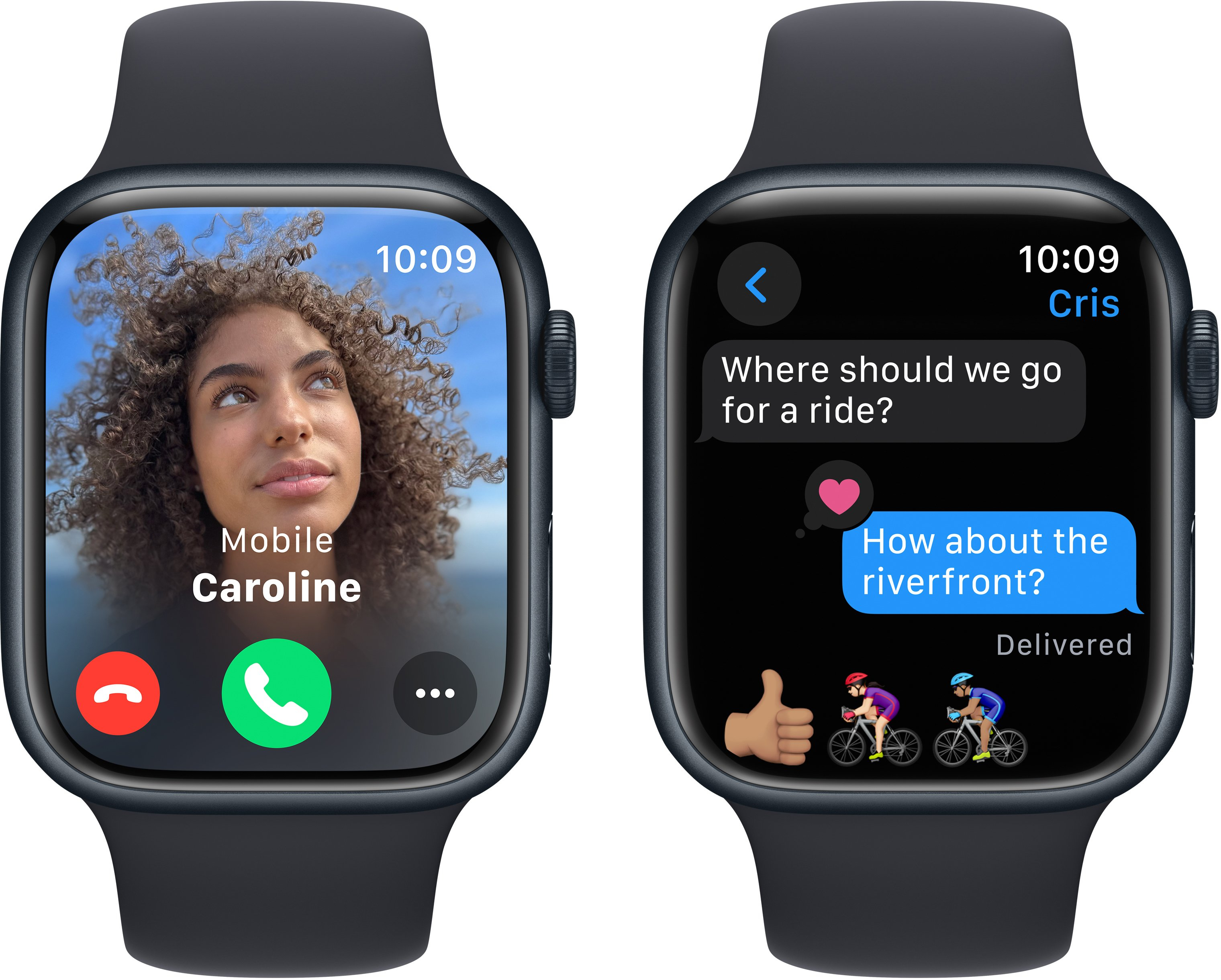 Смарт-годинник Refurbished Apple Watch Series 9 GPS 45mm Midnight Aluminium Case with Midnight Sport Band - M/L (B) фото