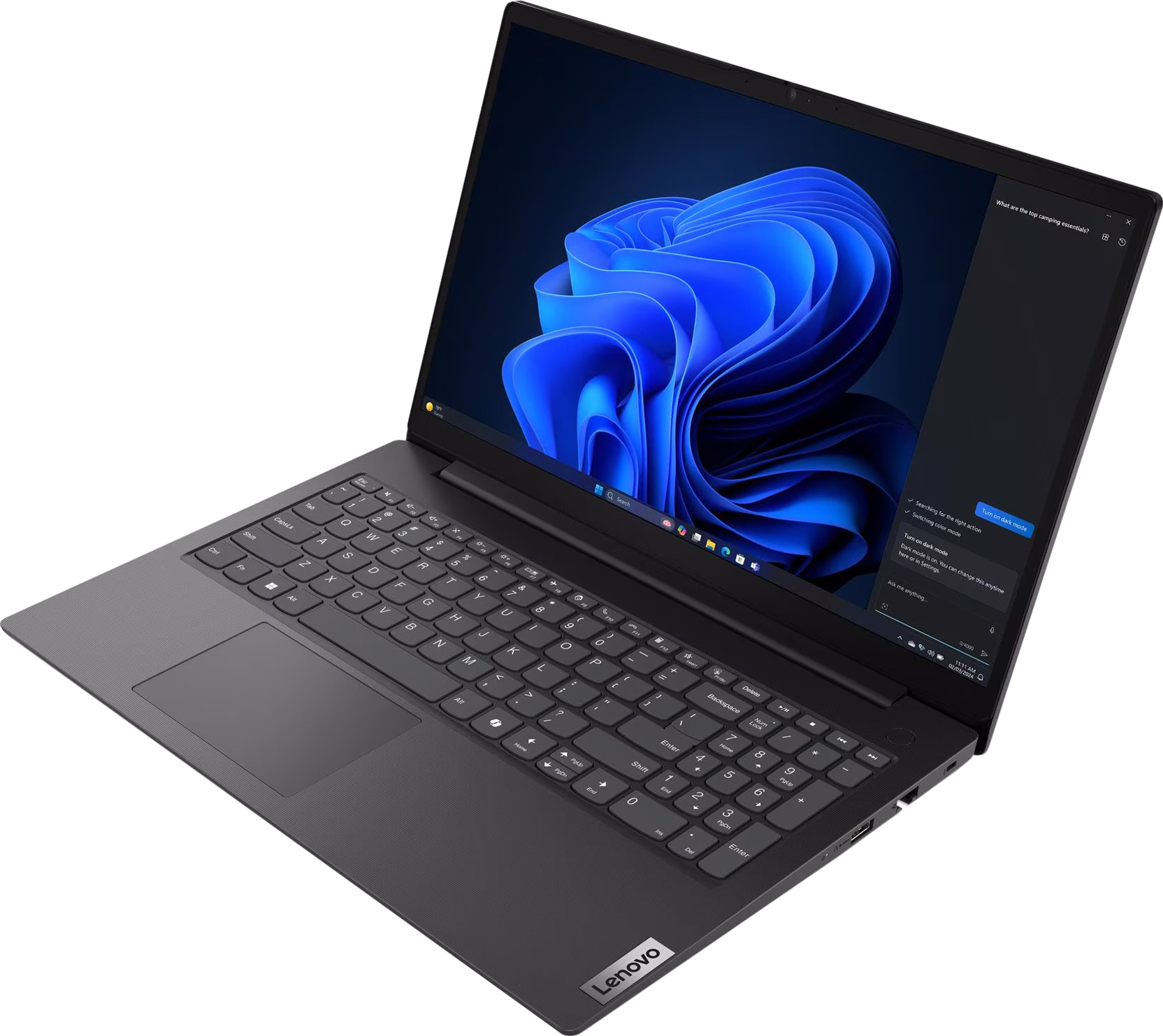 Ноутбук LENOVO V15 G5 IRL Business Black (83HF00DFRA)фото