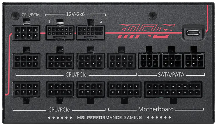 Блок питания MSI ATX 1300W MPG AI1300TS PCIE5 (MPG AI1300TS PCIE5) фото4