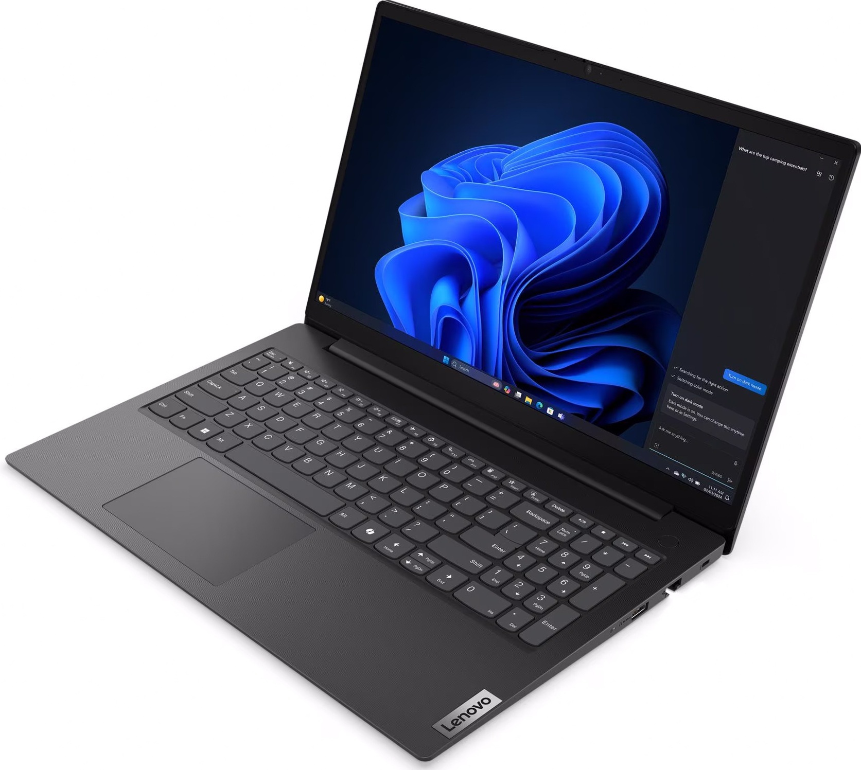 Ноутбук LENOVO V15 G5 IRL Business Black (83GW00BTRA) фото3
