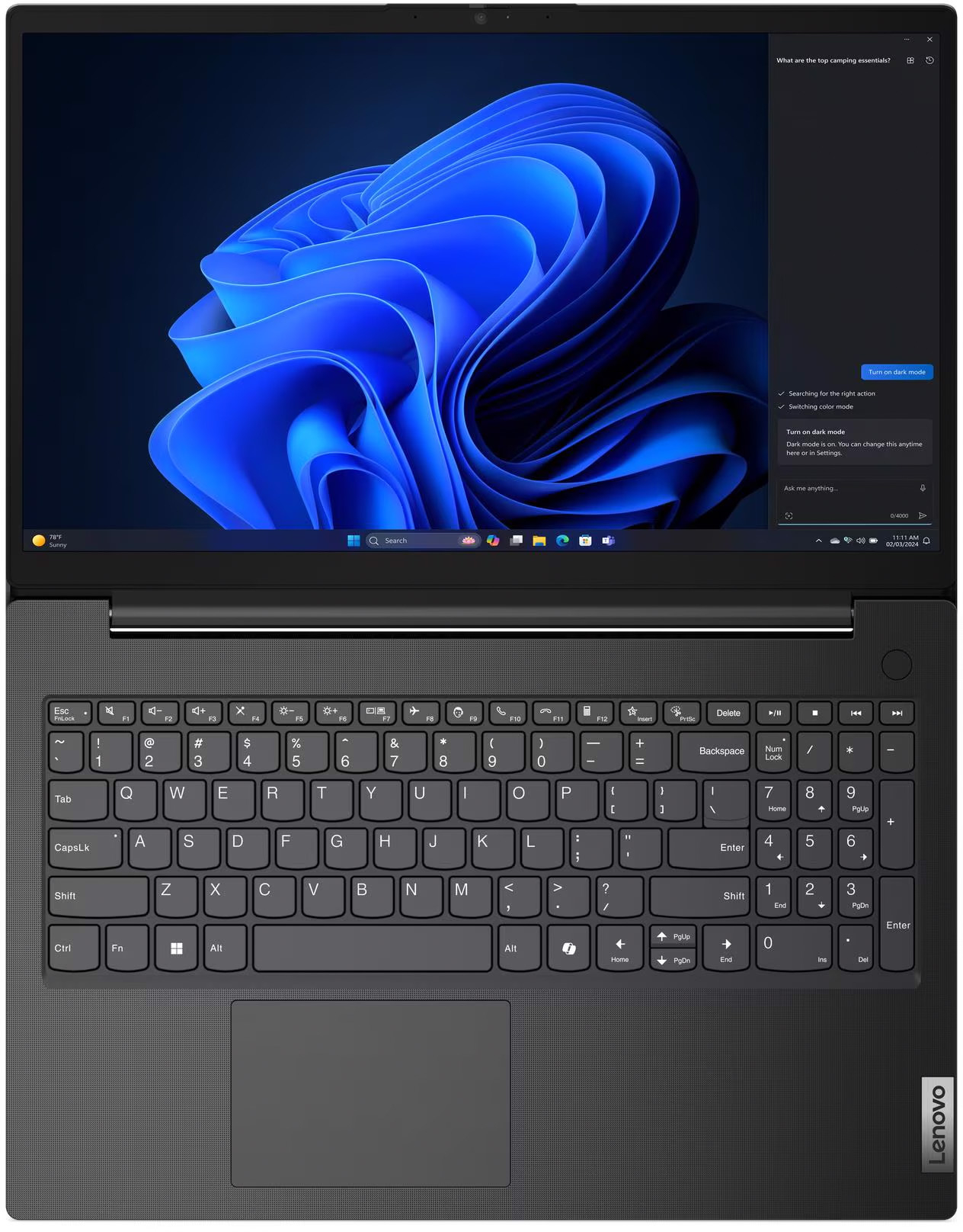 Ноутбук LENOVO V15 G5 IRL Business Black (83GW00BTRA) фото4