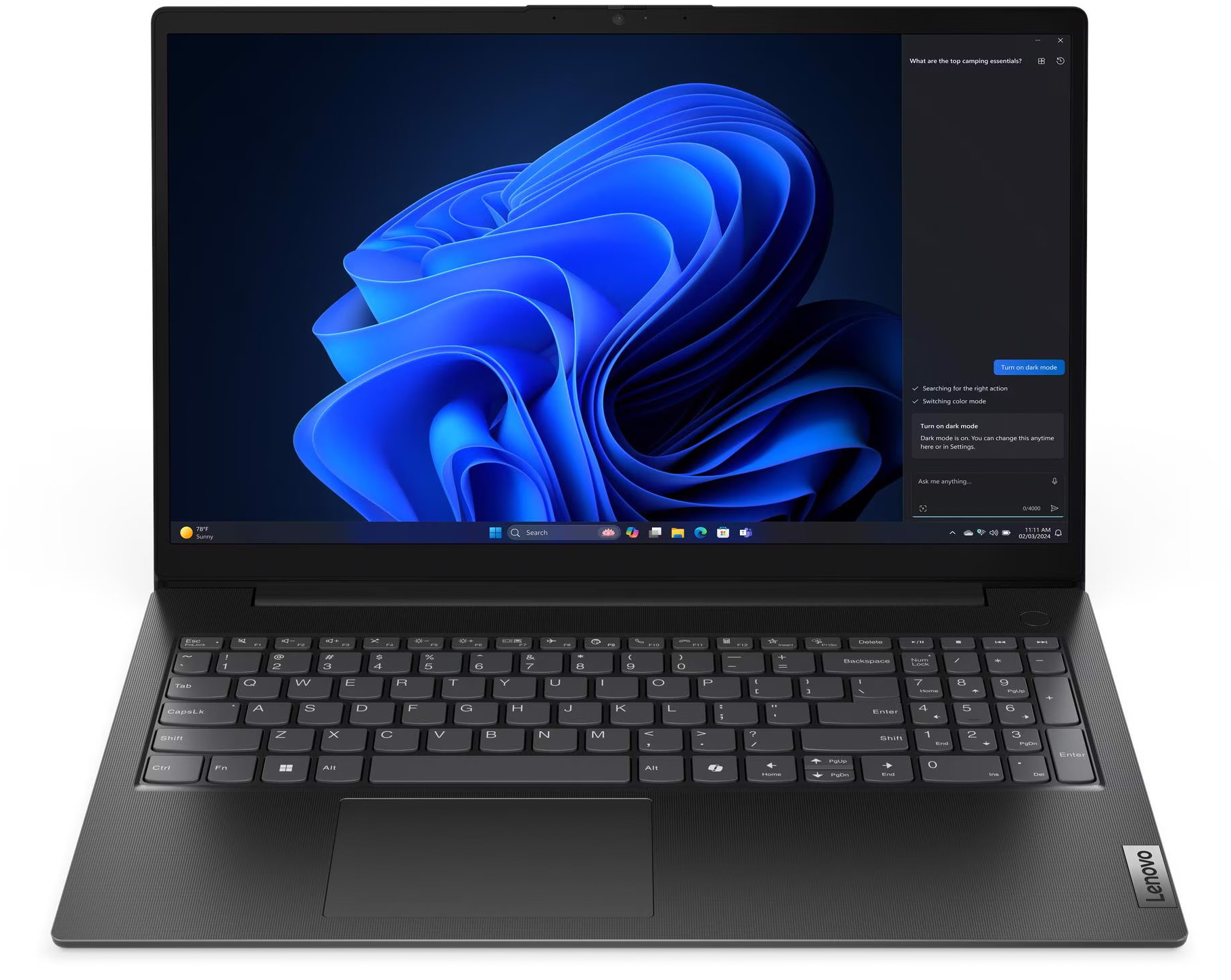 Ноутбук LENOVO V15 G5 IRL Business Black (83GW00BTRA) фото2