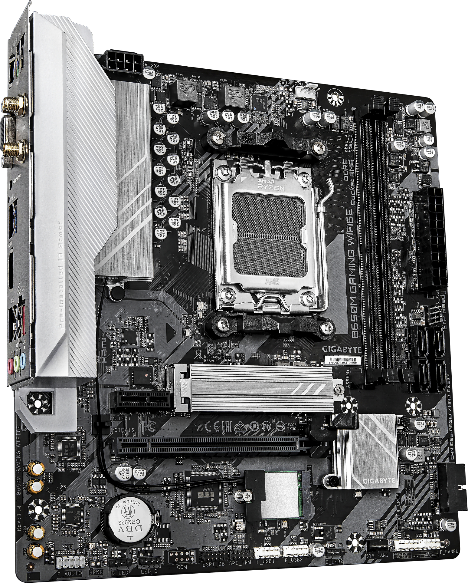 Материнская плата GIGABYTE B650M GAMING WIFI6E sAM5 (B650M_GAMING_WIFI6E_1.4) фото2