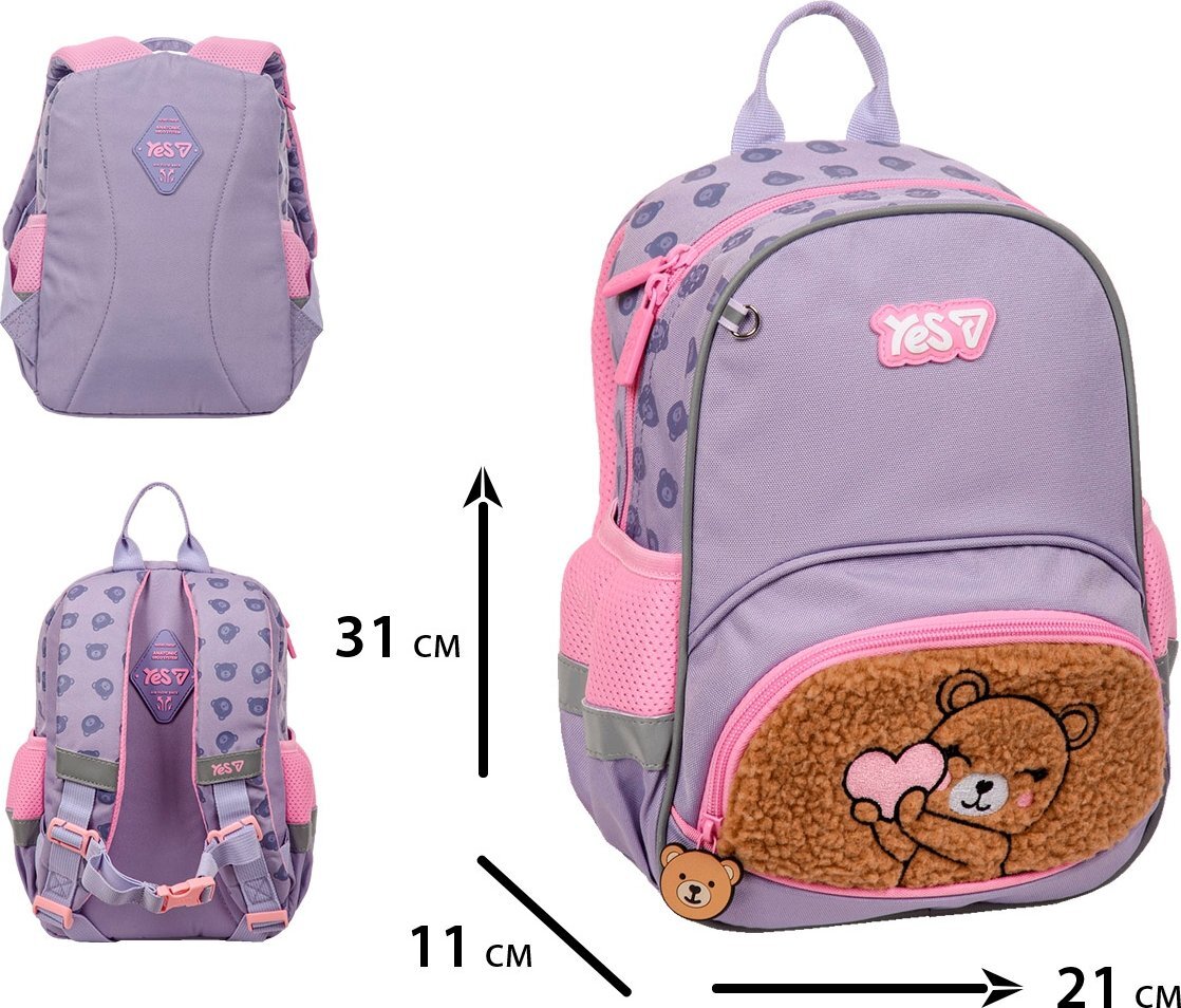 Рюкзак дитячий Yes Bear Heart K-34XS (550445) фото4