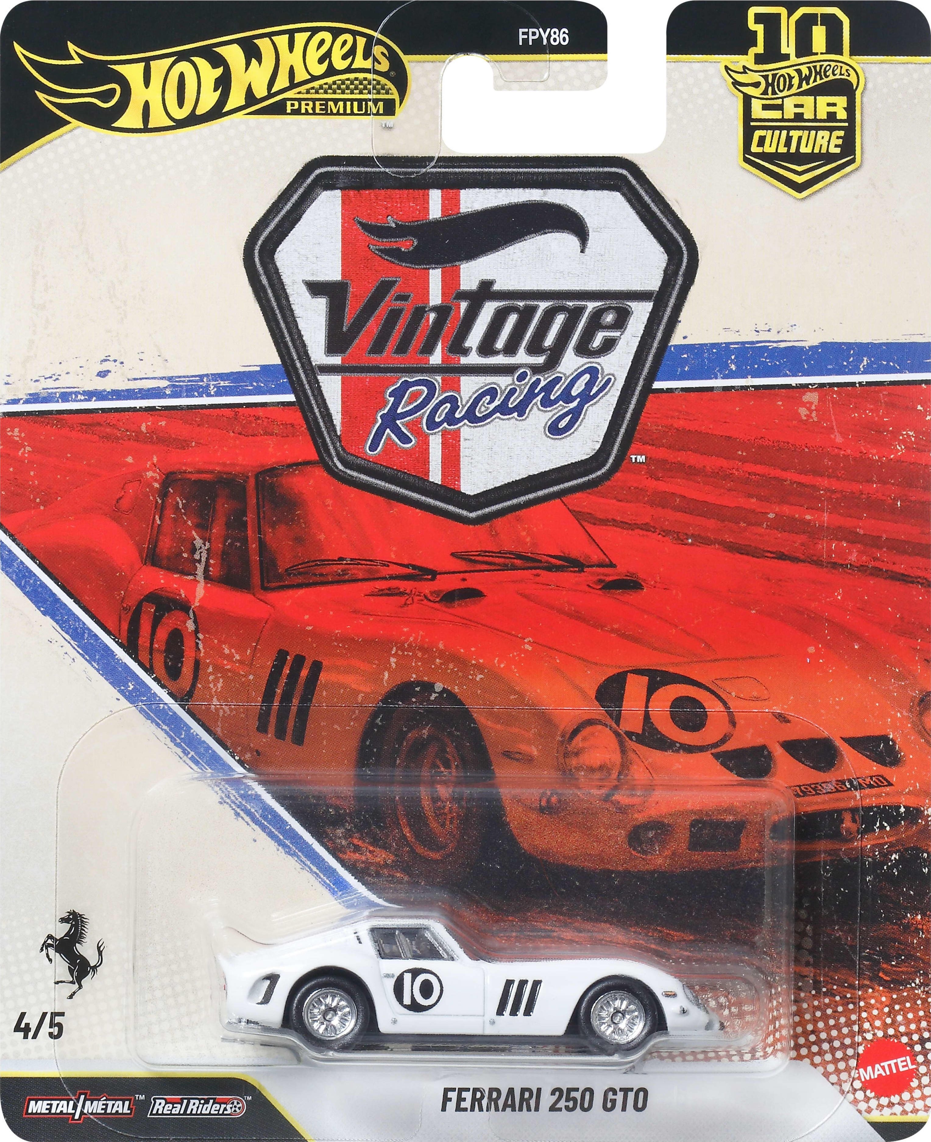 Колекційна модель машинки Ferrari 250 GTO серії Car Culture Hot Wheels (JKF25) фото