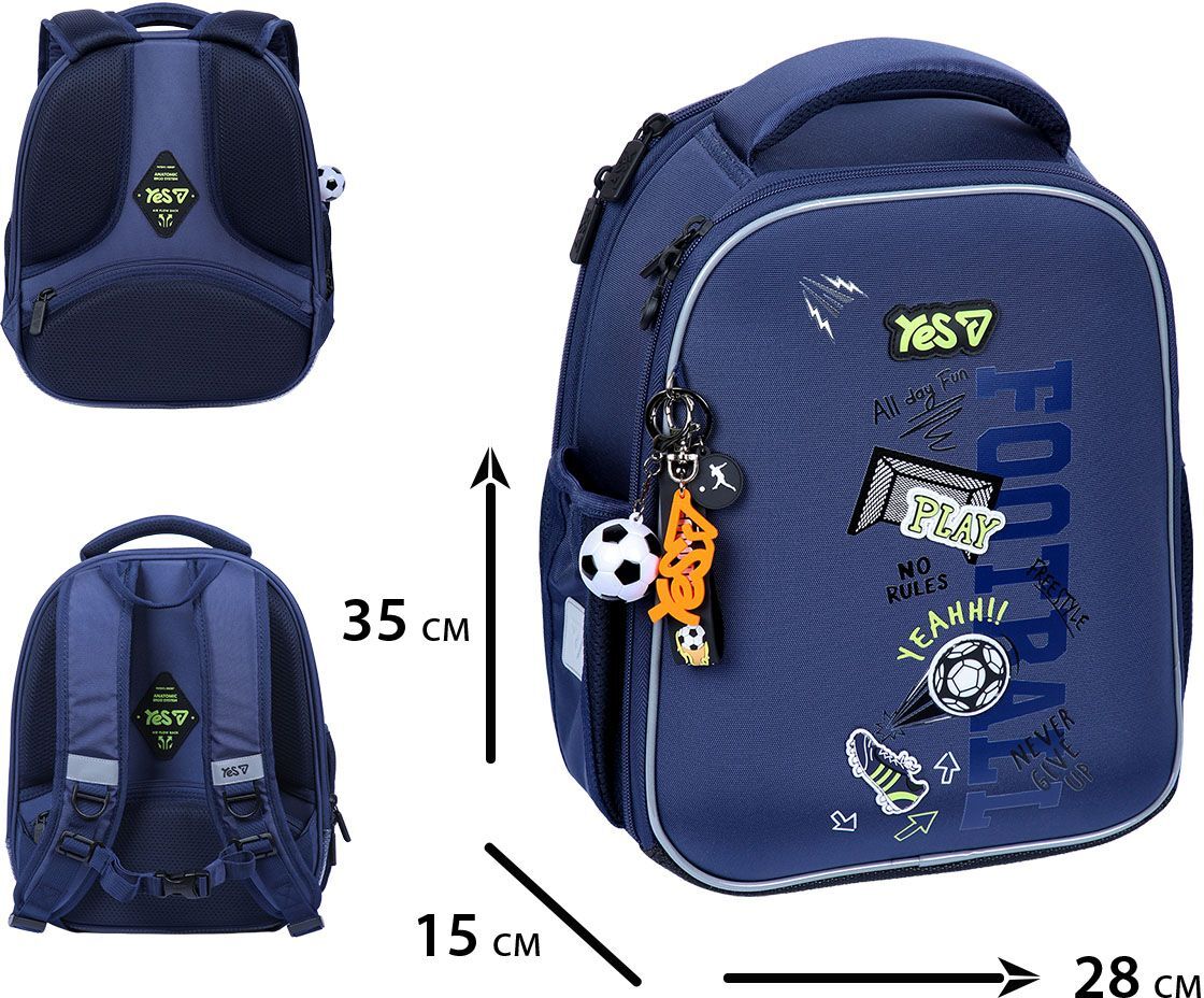 Рюкзак шкільний каркасний Yes Play Football H-100S (550213) фото5