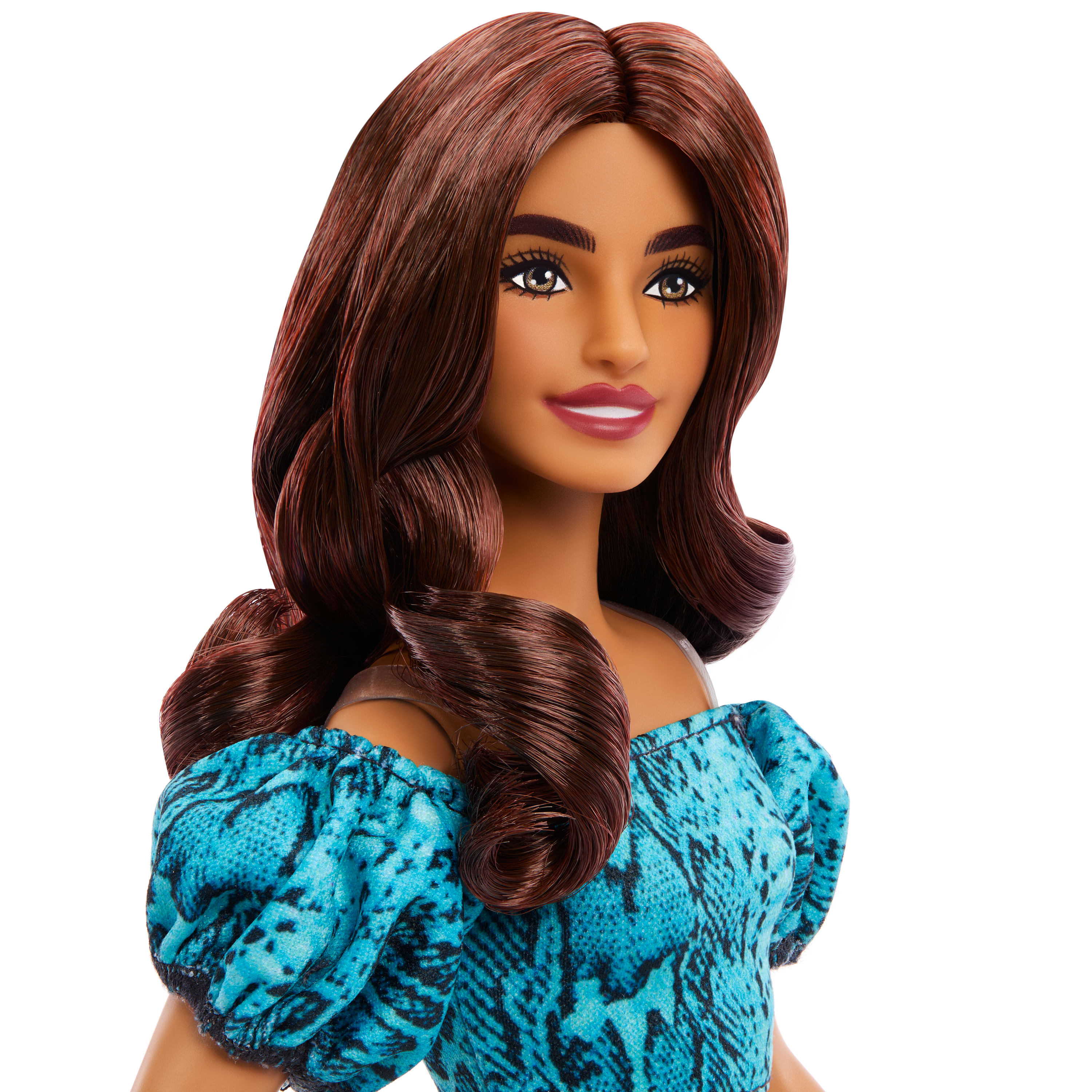 Лялька Barbie Модниця у бірюзовому вбранні з анімалістичним принтом (JJN63) фото2
