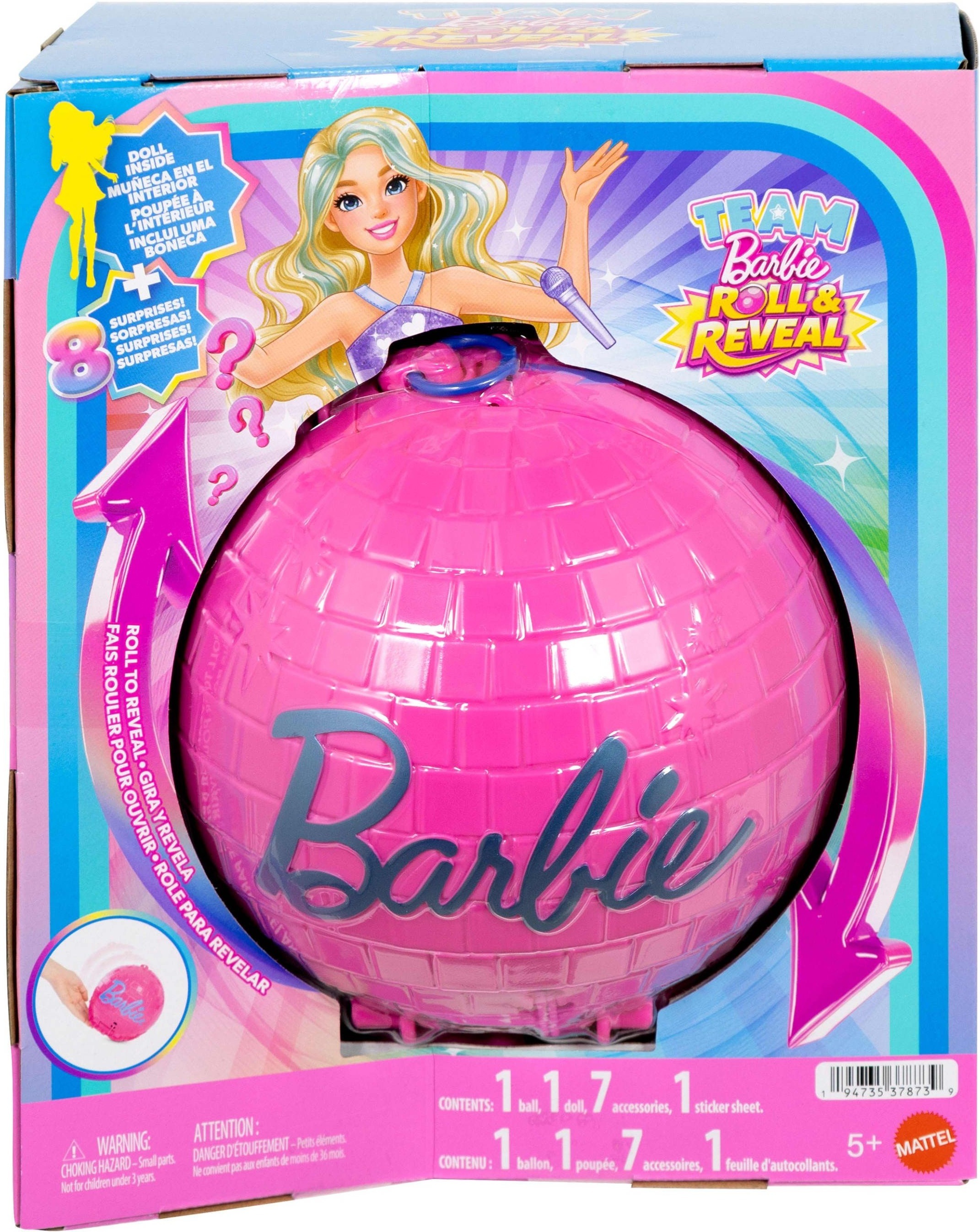 Набор-сюрприз Barbie Roll &amp; Reveal – поп-звезда (JMK19) фото