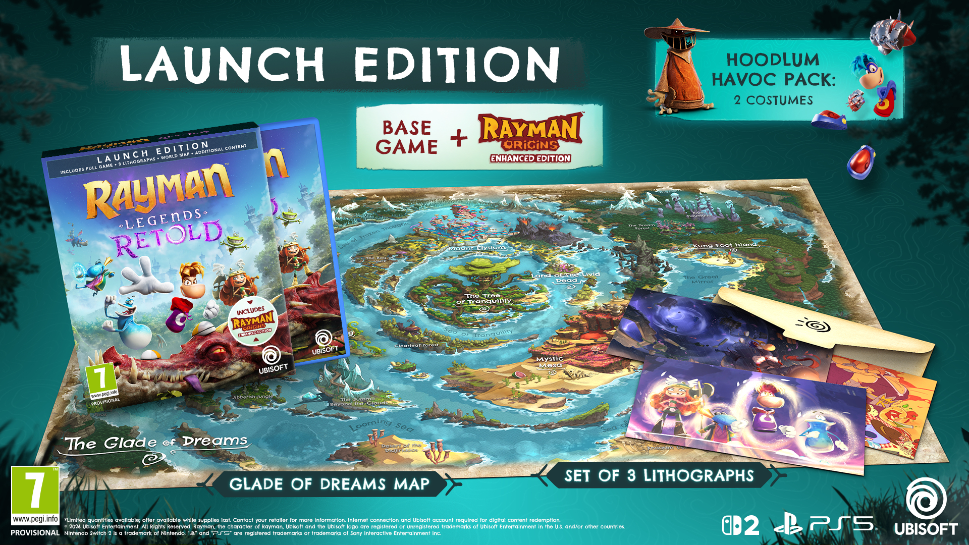 Игра Rayman Legends Retold Launch Edition (код активации, Nintendo Switch 2) фото3