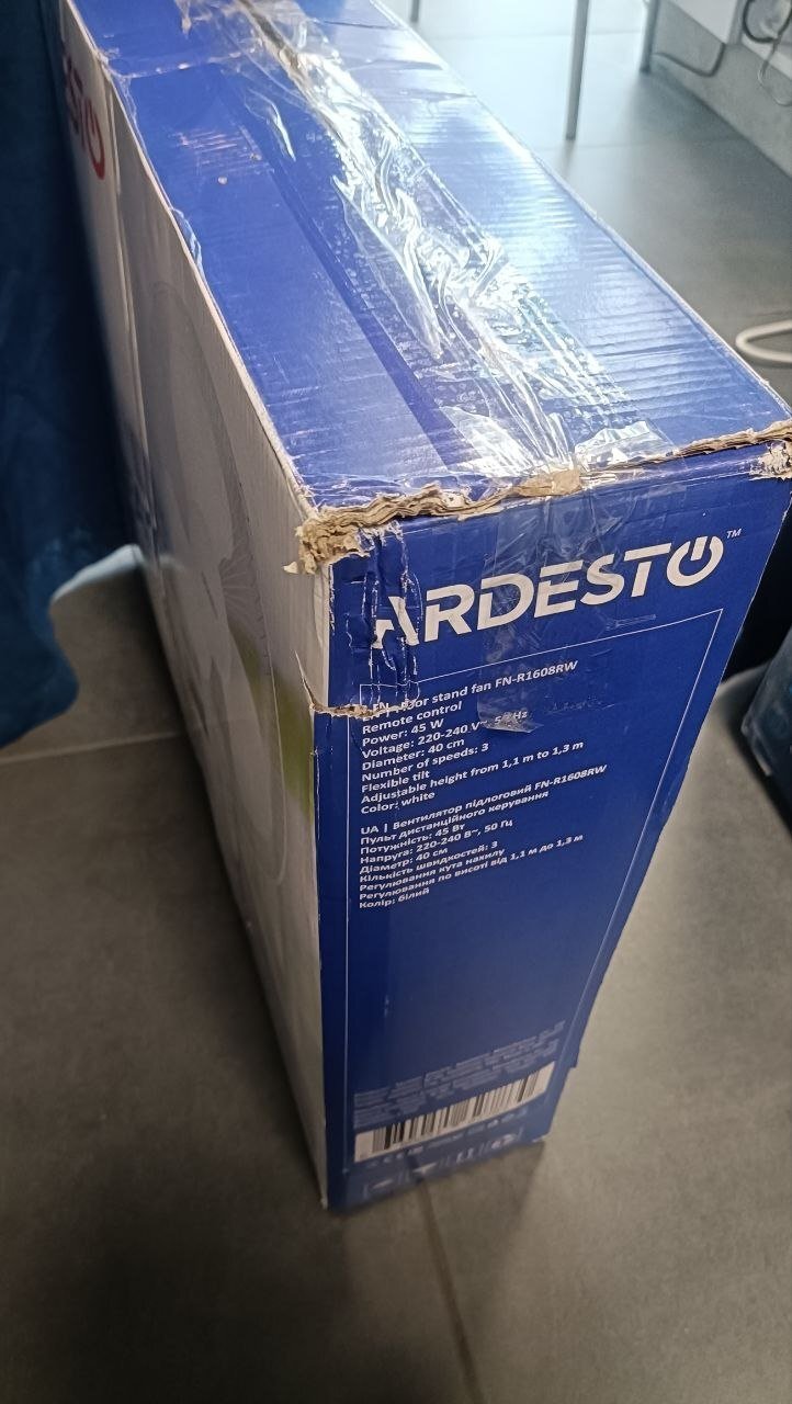 Вентилятор ARDESTO FN-R1608RW фото