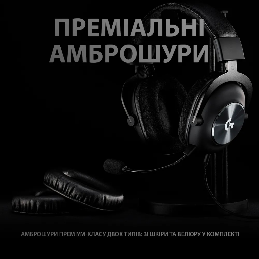 Игровая гарнитура Logitech G PRO X Black (L981-000818) фото3