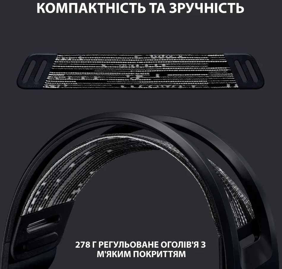 Игровая гарнитура Logitech G733 Lightspeed Wireless RGB Black (L981-000864) фото2