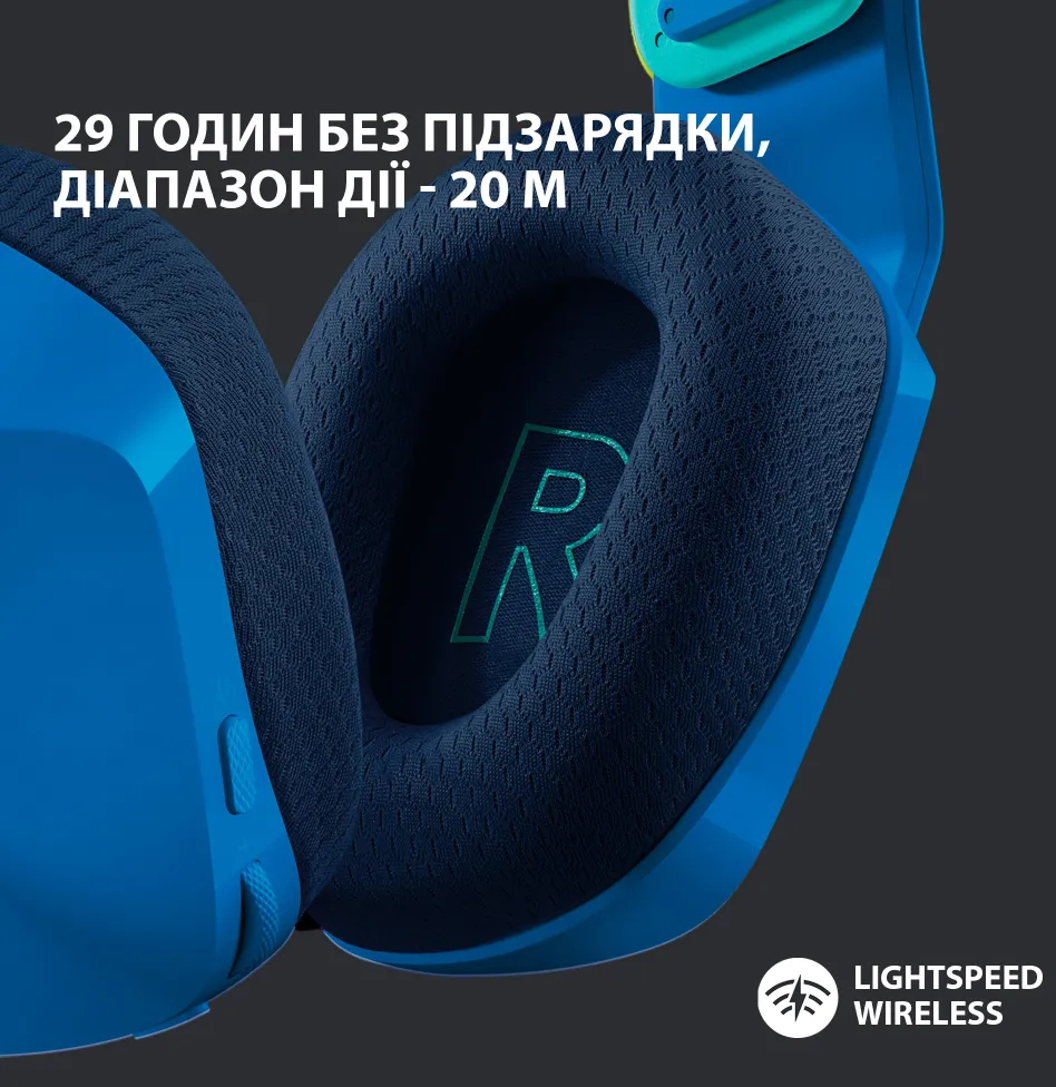Игровая гарнитура Logitech G733 Lightspeed Wireless RGB Blue (L981-000943) фото3