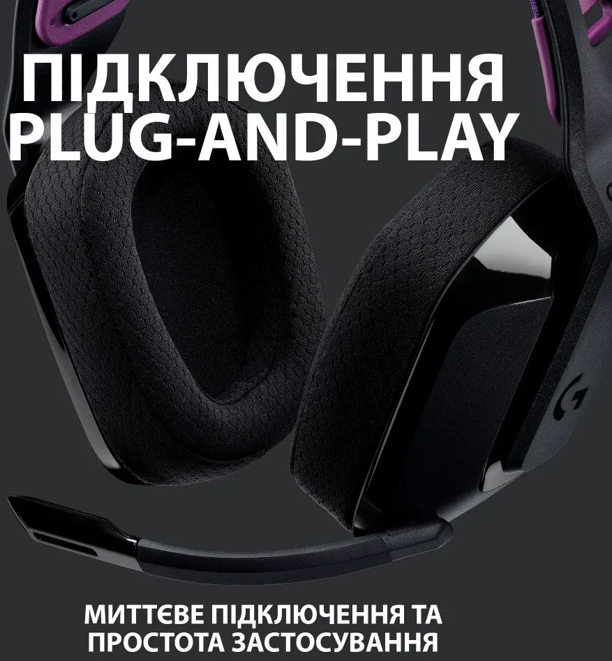 Игровая гарнитура Logitech G535 Lightspeed Wireless Black (L981-000972) фото4