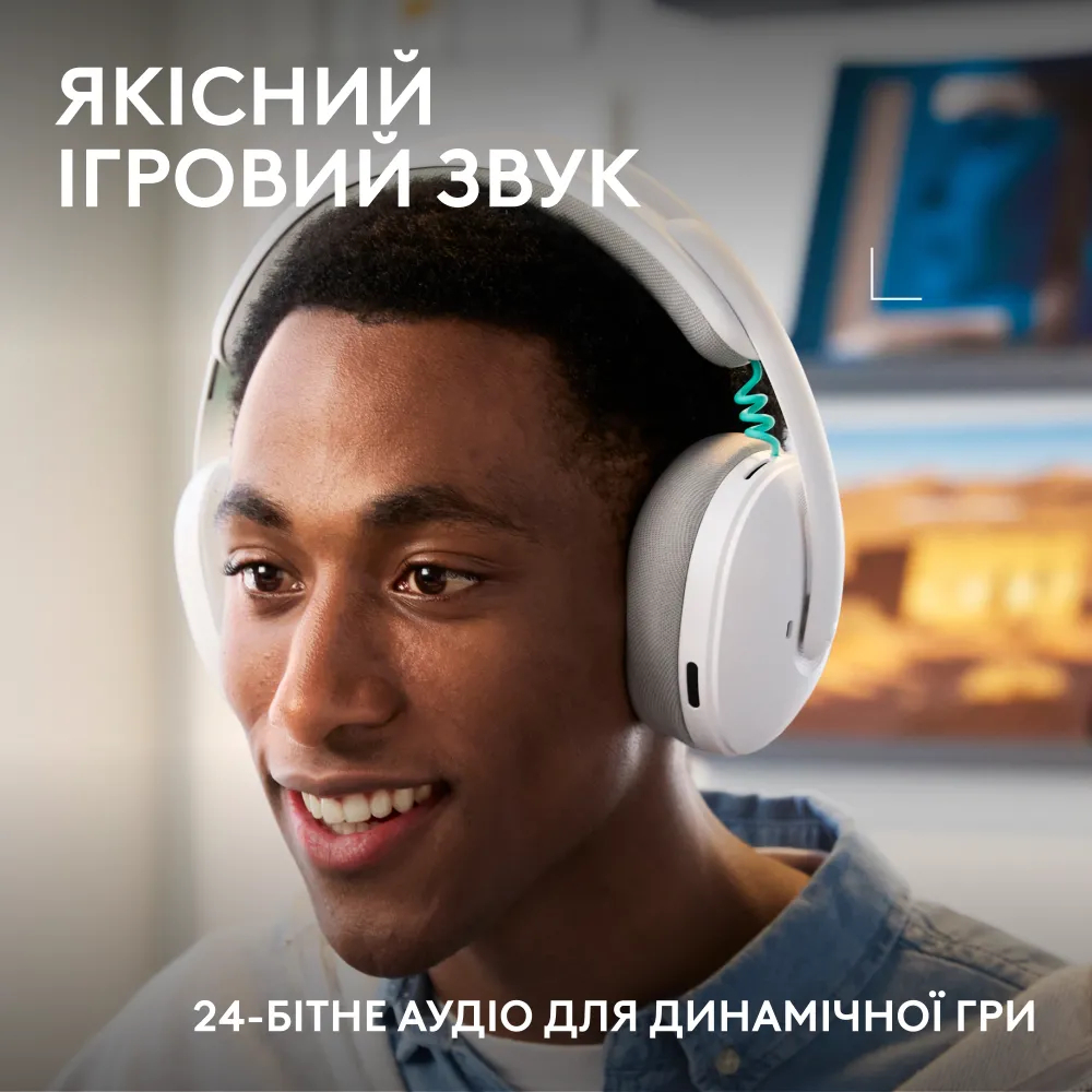 Игровая гарнитура Logitech G325 Lightspeed Wireless White (L981-001531) фото2