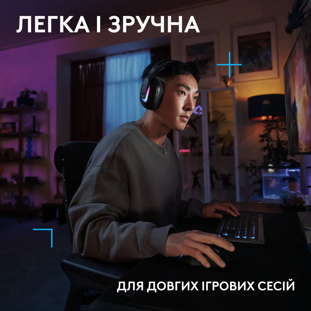 Игровая гарнитура Logitech G522 Lightspeed Wireless Black (L981-001544) фото2