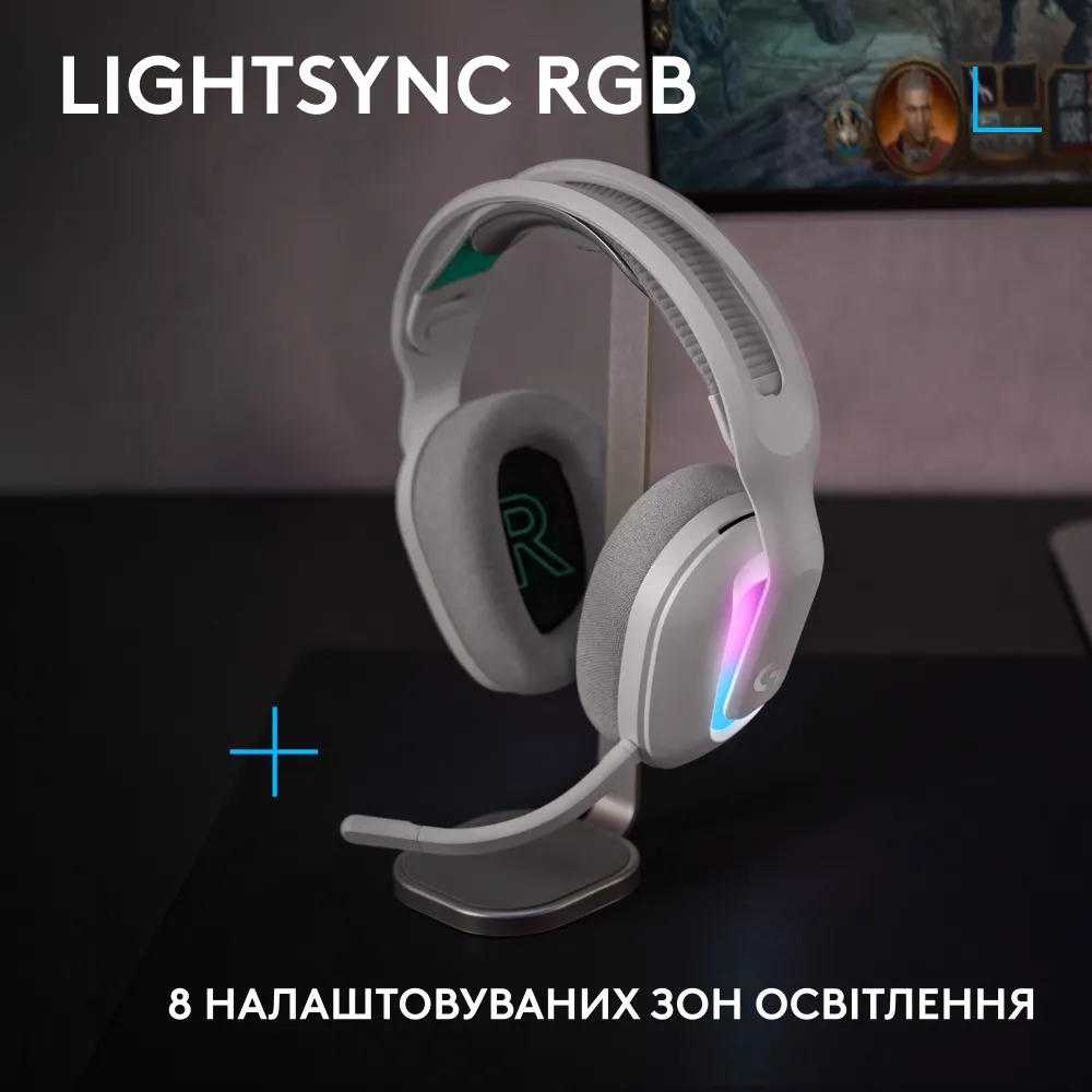 Игровая гарнитура Logitech G522 Lightspeed Wireless White (L981-001550) фото2