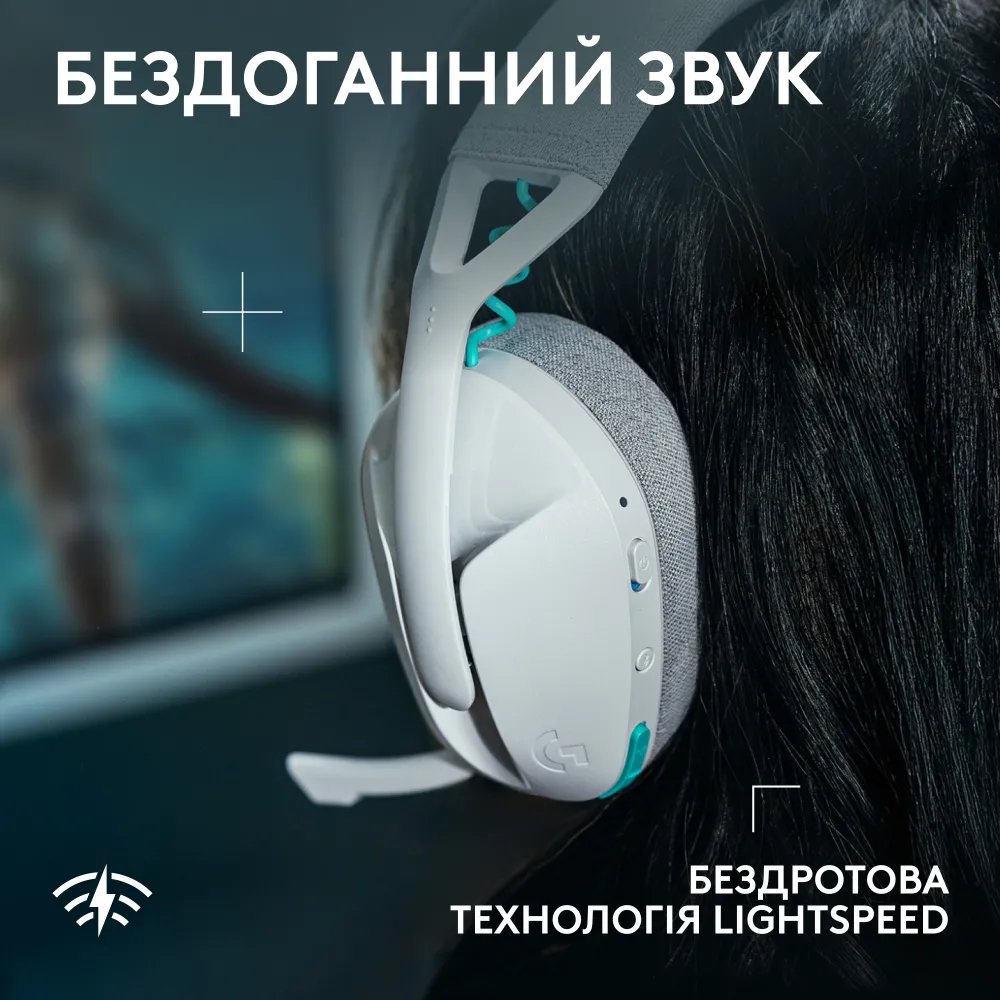 Игровая гарнитура Logitech G321 Lightspeed Wireless White (L981-001569) фото