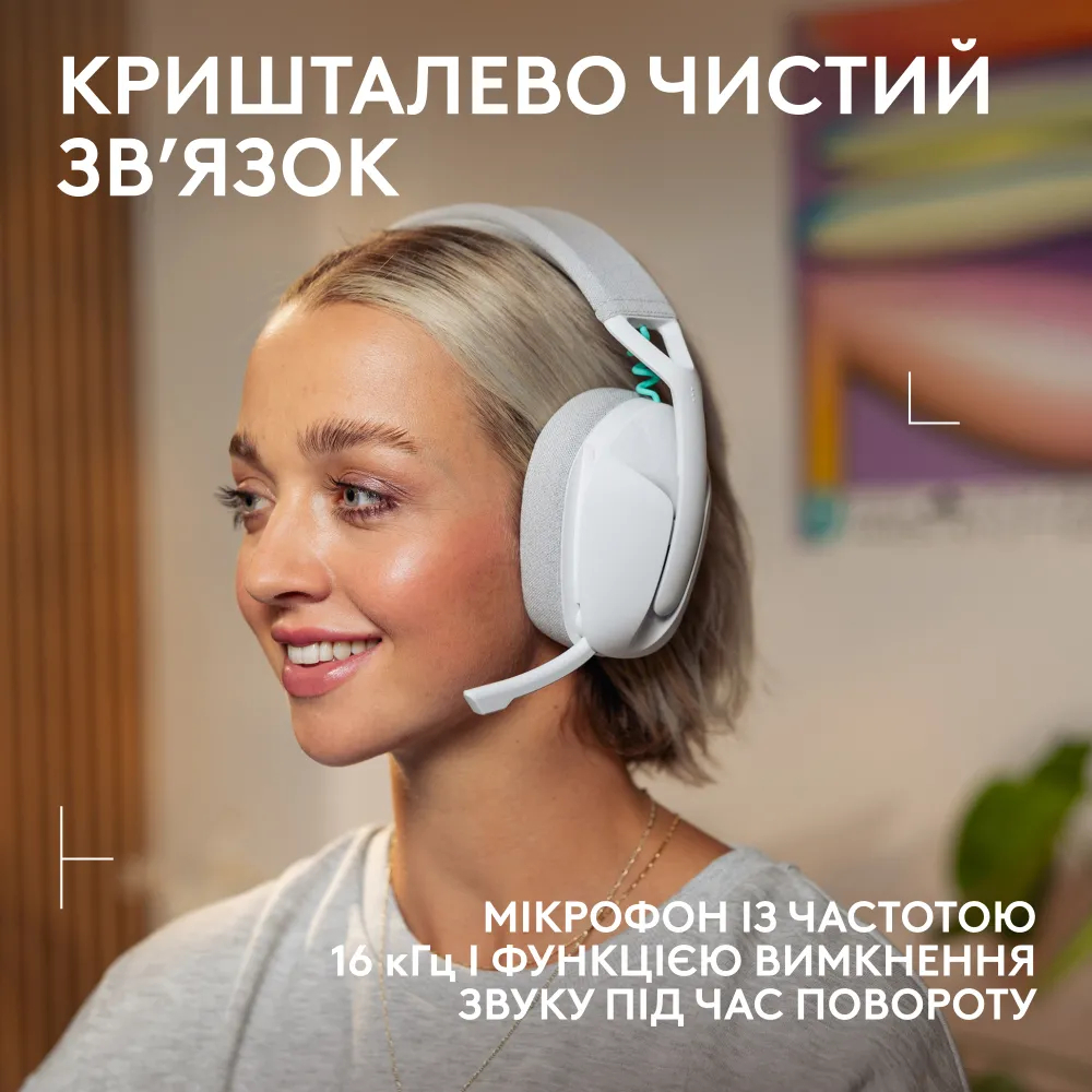 Игровая гарнитура Logitech G321 Lightspeed Wireless White (L981-001569) фото