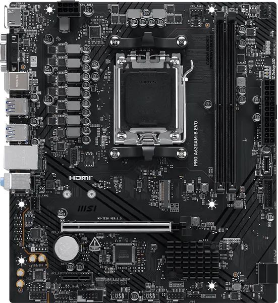 Материнська плата MSI PRO A620AM-B EVO (PRO A620AM-B EVO) фото