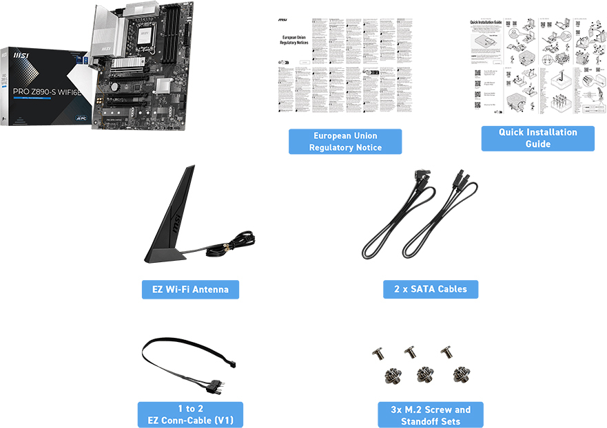 Материнская плата MSI PRO Z890-S WIFI (PRO Z890-S WIFI6E) фото