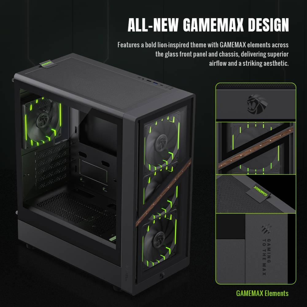 Корпус для ПК GAMEMAX ATX AERIS 330 GB (AERIS 330 GB) фото9
