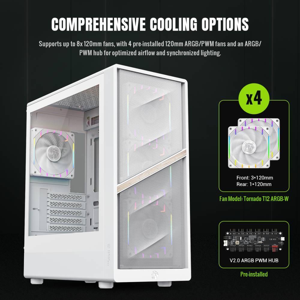 Корпус для ПК GAMEMAX ATX AERIS 330 MW (AERIS 330 MW) фото11