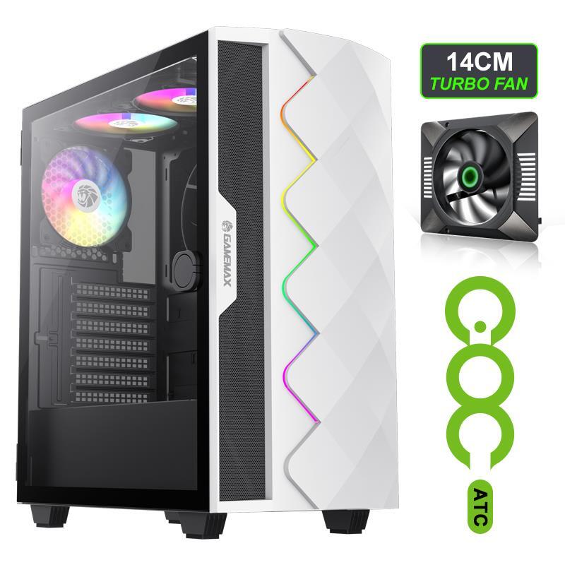 Корпус для ПК GAMEMAX ATX DIAMOND CP WH (DIAMOND CP WH) фото3