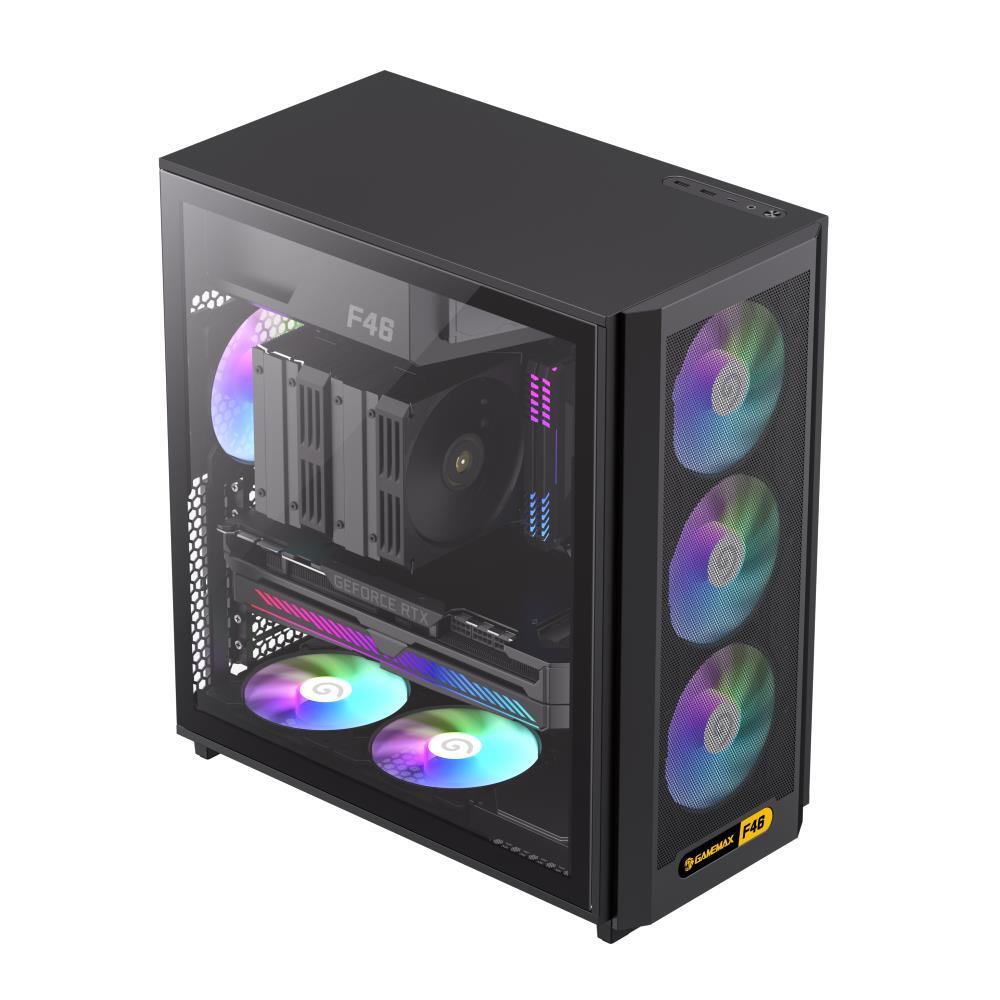 Корпус для ПК GAMEMAX ATX F46 BK (F46 BK) фото