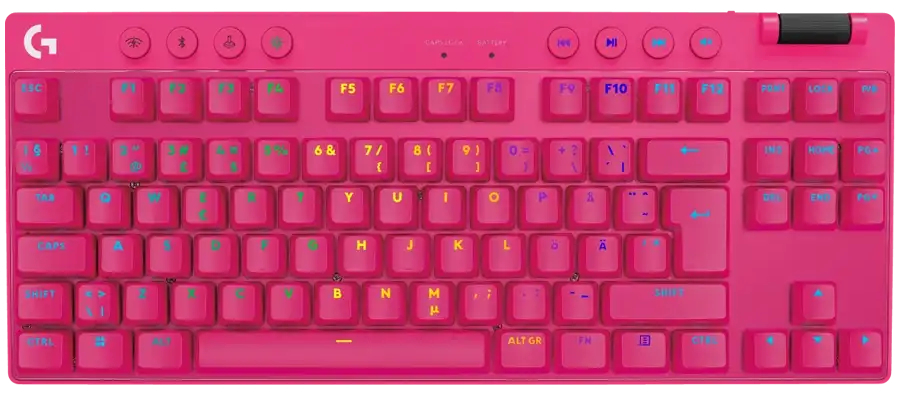 Игровая клавиатура Logitech G PRO X TKL Lightspeed Tactile Magenta (L920-012159) фото2