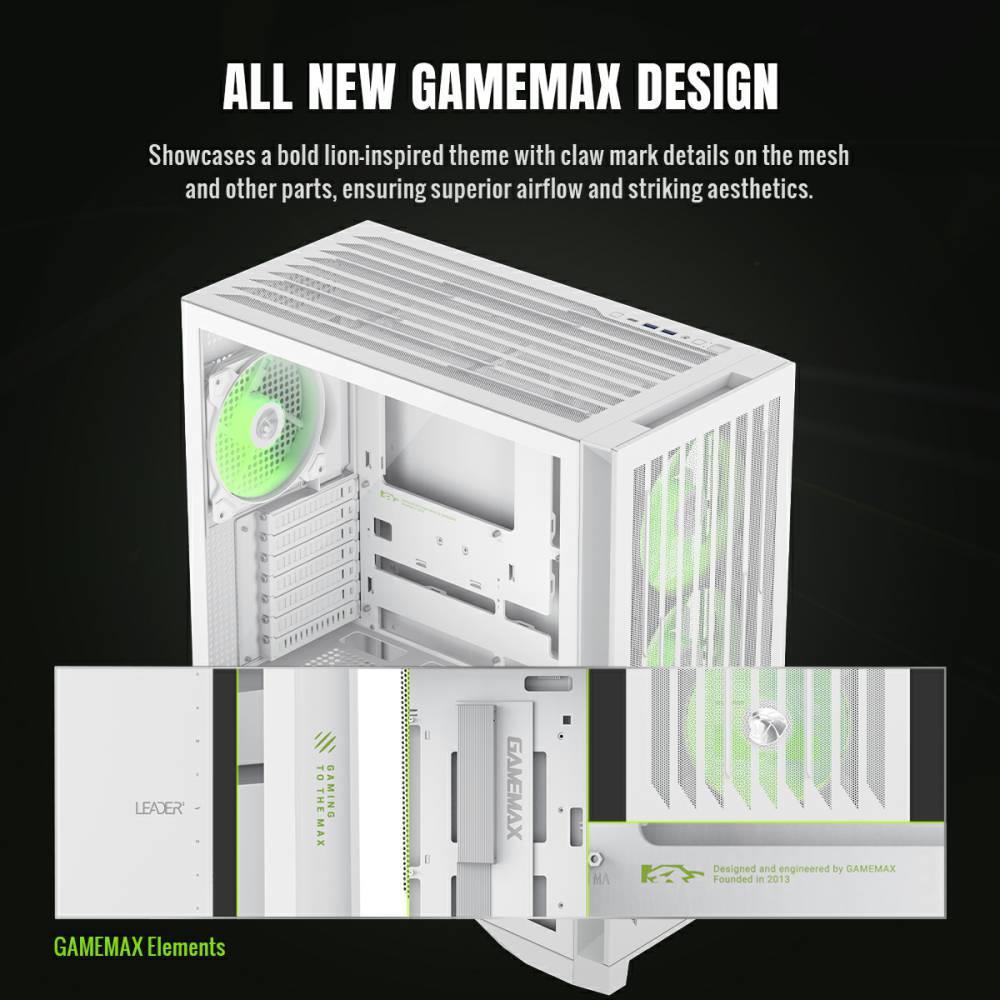 Корпус для ПК GAMEMAX ATX LEADER 2 White (LEADER 2 WH) фото6