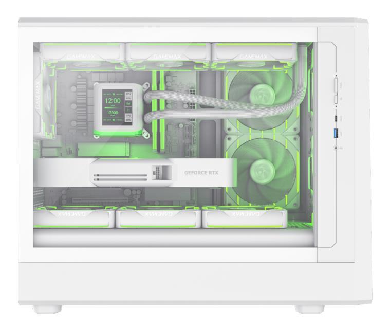 Корпус для ПК GAMEMAX MATX U CLAW 360 White (CLAW 360 WH) фото5