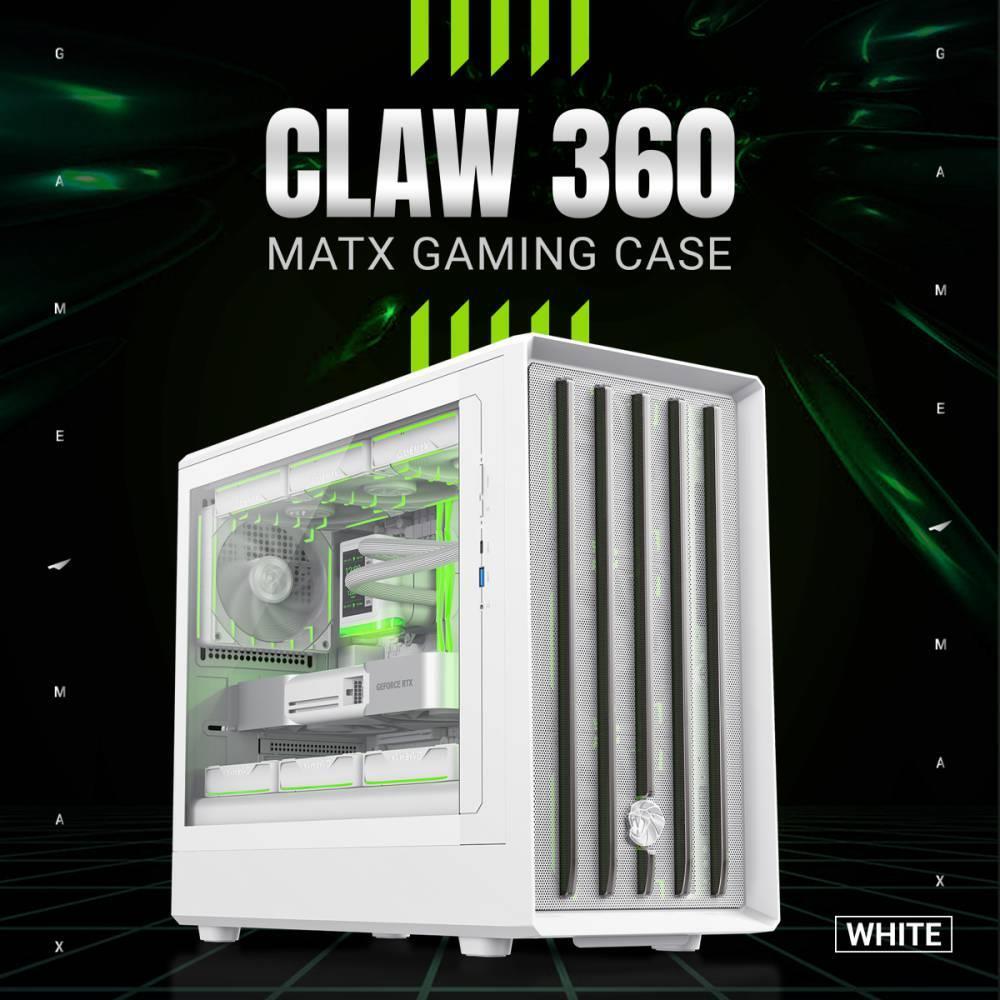 Корпус для ПК GAMEMAX MATX U CLAW 360 White (CLAW 360 WH) фото8