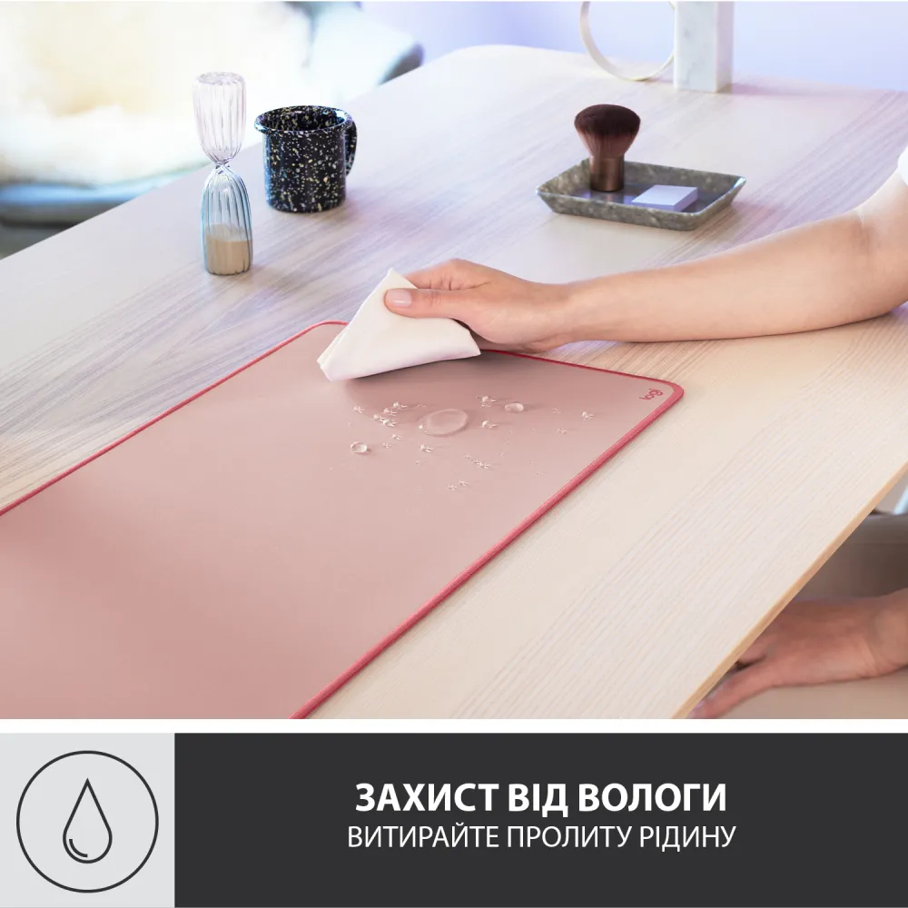 Игровая поверхность Logitech Desk Mat Studio Series Darker Rose (L956-000053) фото3