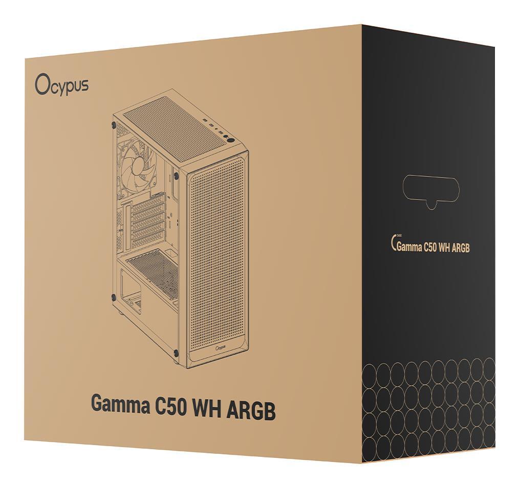 Корпус для ПК OCYPUS MATX U GAMMA C50 ARGB White (GAMMA-C50-WHG400XX-GL) фото8
