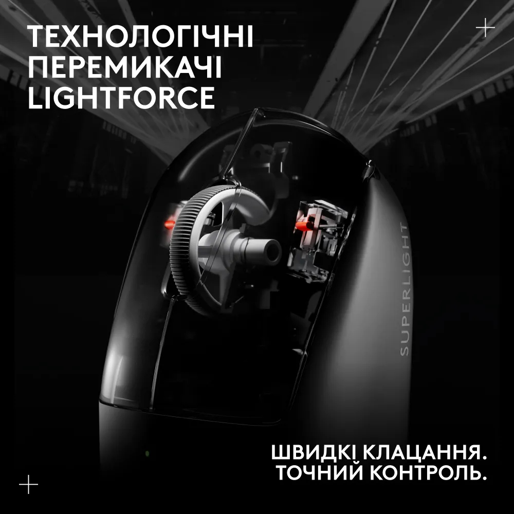 Игровая мышь Logitech G Pro X Superlight 2 Lightspeed Wireless Black (L910-006630) фото5