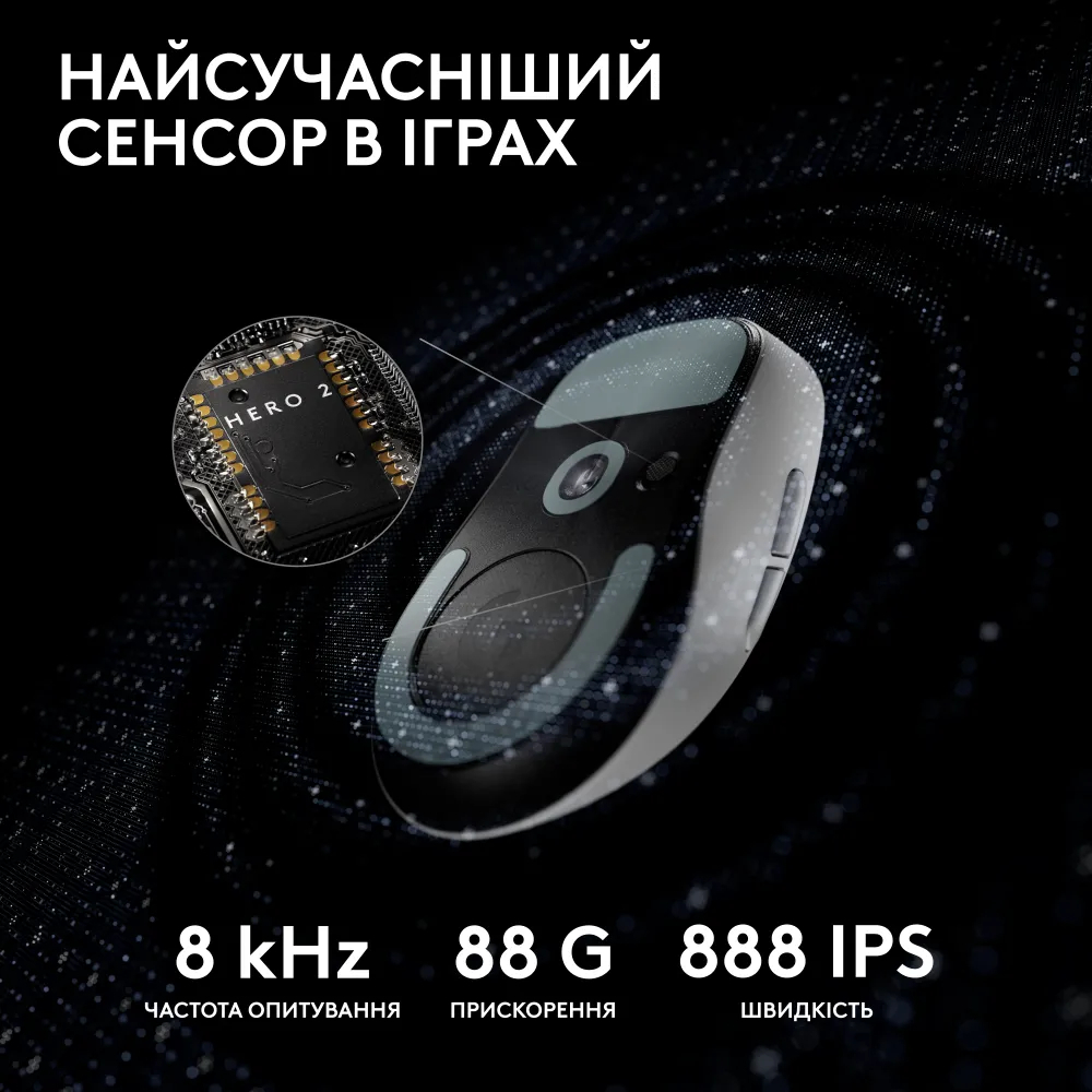 Игровая мышь Logitech G Pro X Superlight 2 Lightspeed Wireless White (L910-006638) фото4