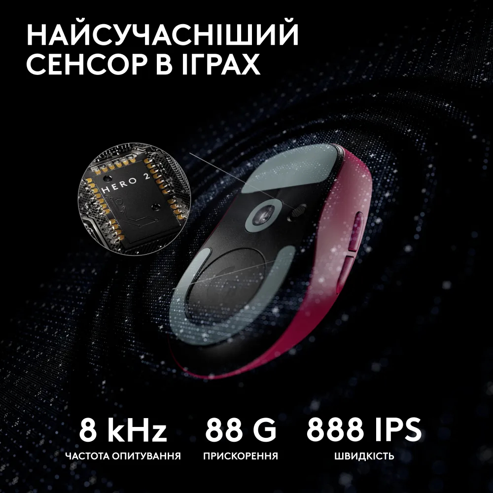 Игровая мышь Logitech G Pro X Superlight 2 Lightspeed Magenta (L910-006797) фото4