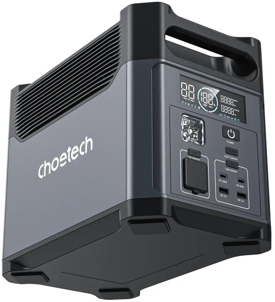 Мобильная зарядная станция Choetech 1200Wh Bidirecti PS Wifi (BS061) фото3