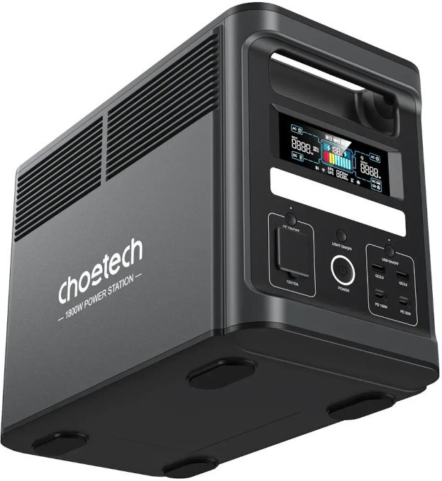 Мобільна зарядна станція Choetech 1800W parallel PS Wifi (BS065) фото2