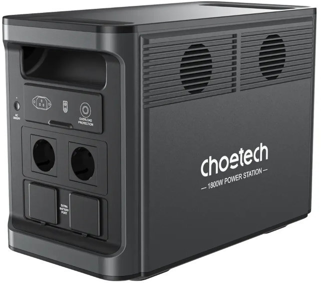 Мобільна зарядна станція Choetech 1800W parallel PS Wifi (BS065) фото3