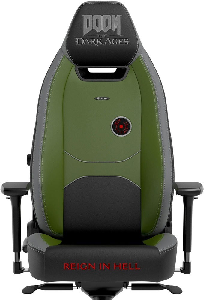 Кресло игровое NOBLECHAIRS LEGEND DOOM the Dark Ages Green (NBL-LGD-PU-DDA) фото4