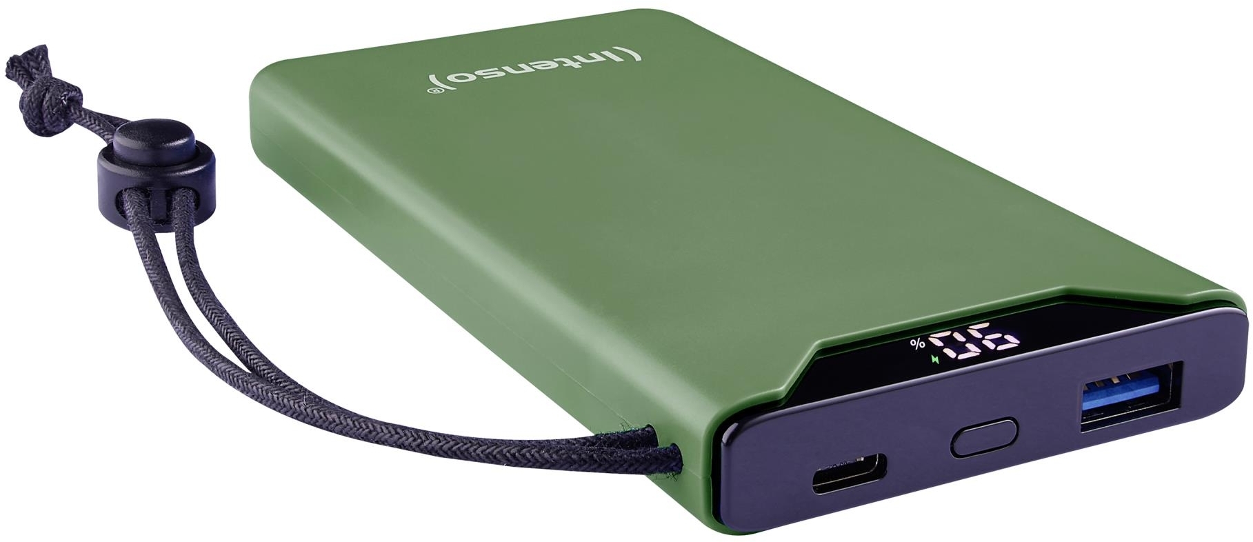 Портативное зарядное уствойство Intenso PowerBank USB 10000MAH QC3.0 GREEN F10000 (7332037) фото