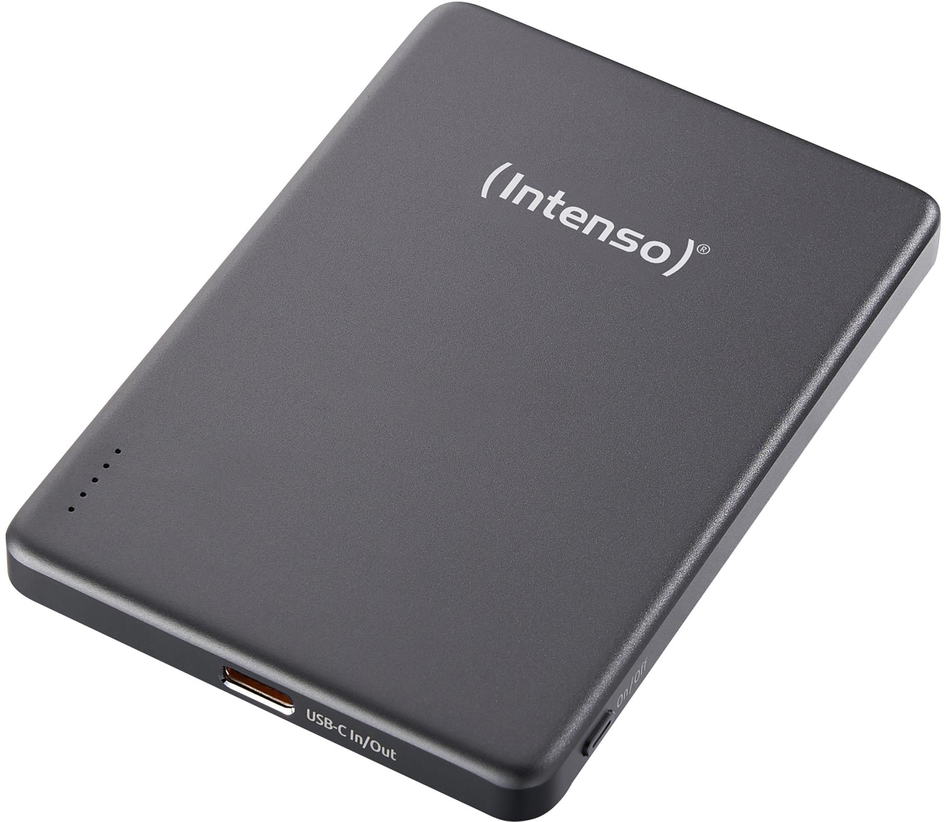 Портативное зарядное уствойство Intenso PowerBank USB 5000MAH MAG GREY MW5000 (7344024) фото4