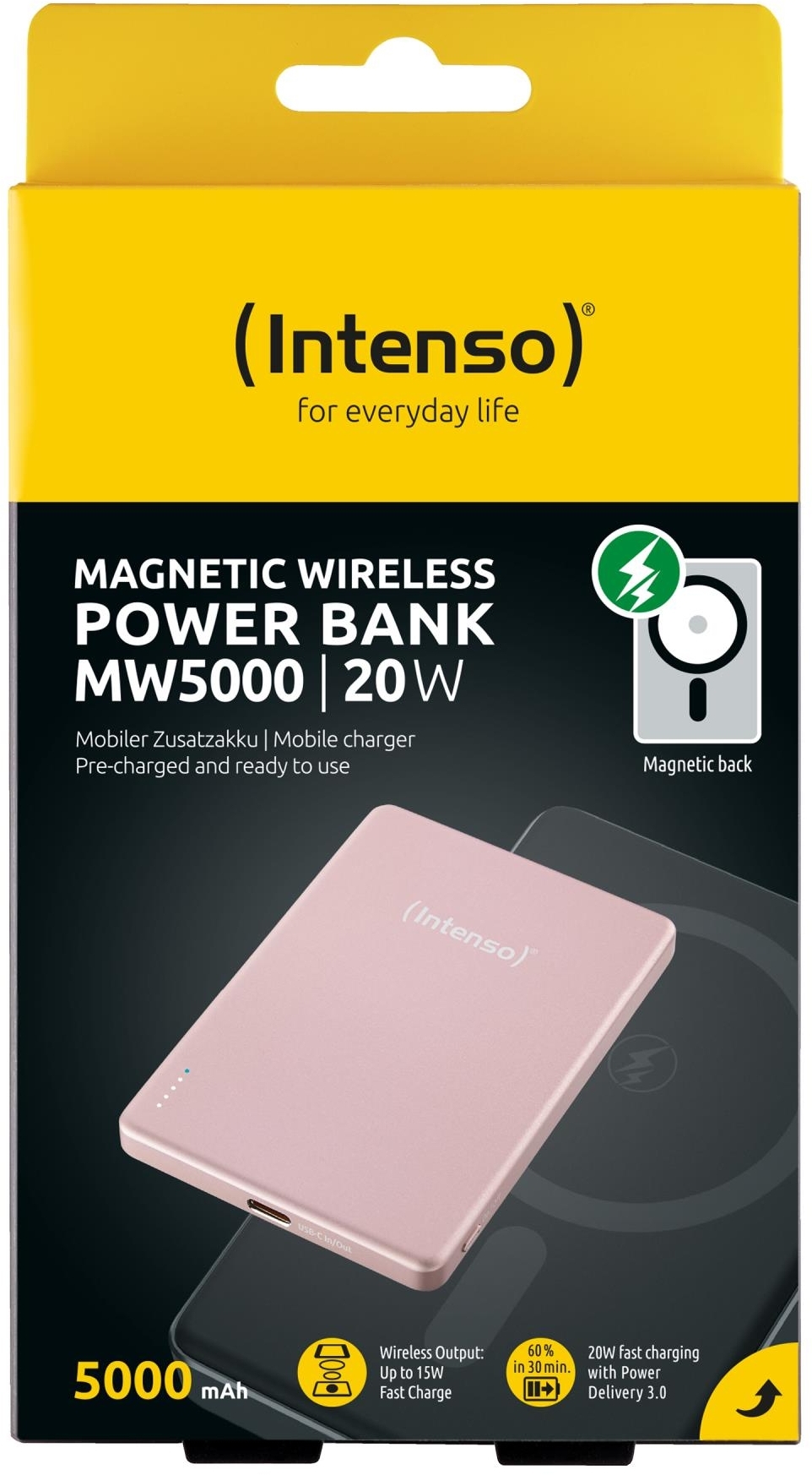 Портативное зарядное уствойство Intenso PowerBank USB 5000MAH MAG ROSE MW5000 (7344023) фото7