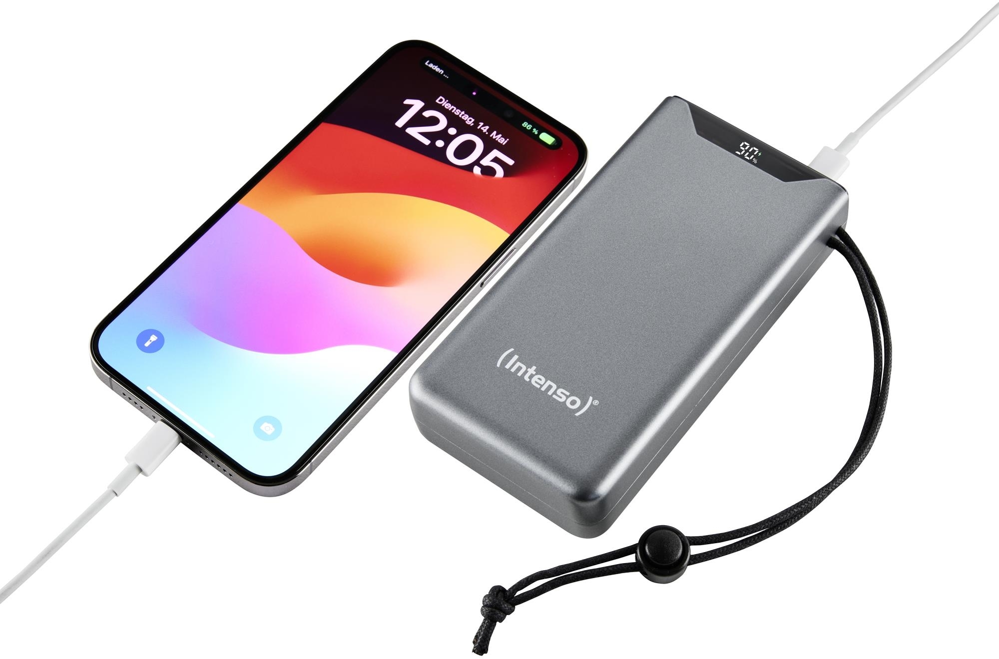 Портативное зарядное уствойство Intenso PowerBank USB 20000MAH QC3.0 GREY F20000 (7332054) фото