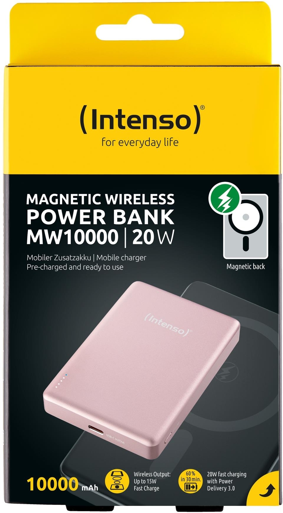Портативное зарядное уствойство Intenso PowerBank USB 10000MAH MAG ROSE MW10000 (7344033) фото7