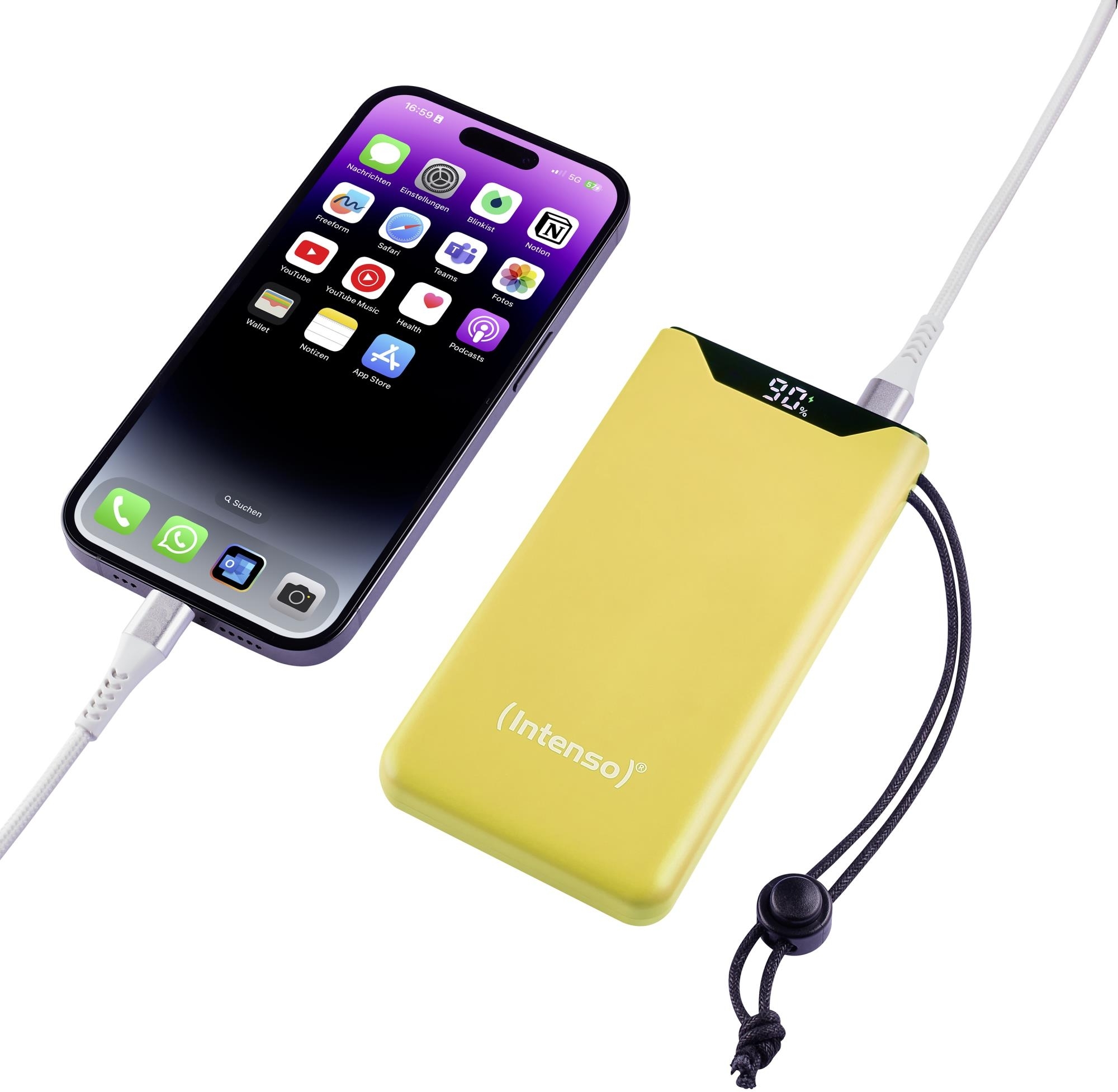 Портативное зарядное уствойство Intenso PowerBank USB 10000MAH QC3.0 YELLOW F10000 (7332039) фото4