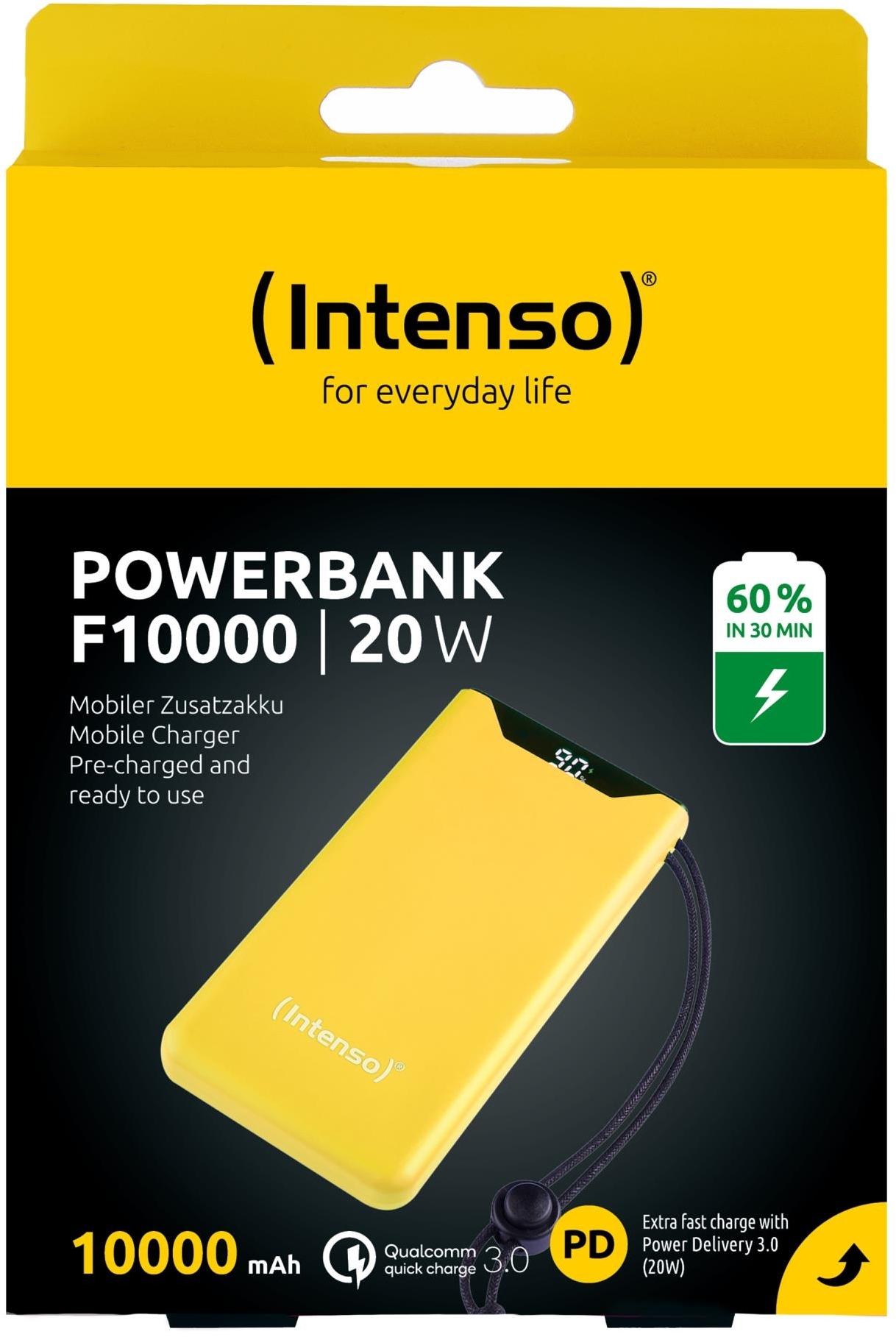 Портативное зарядное уствойство Intenso PowerBank USB 10000MAH QC3.0 YELLOW F10000 (7332039) фото5